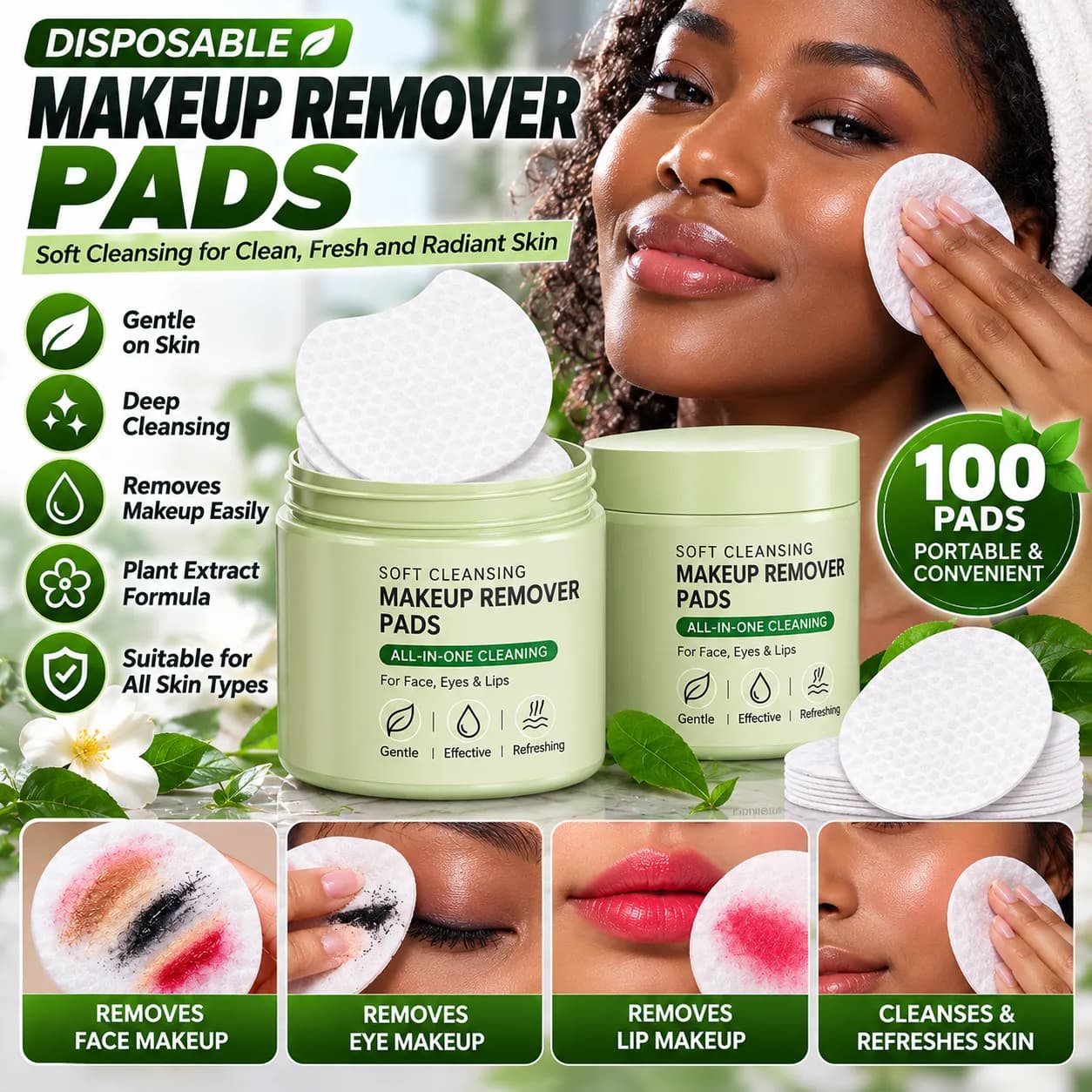 Gentle Makeup Remover Wipes 80 Sheets for Wholesale & Distribution