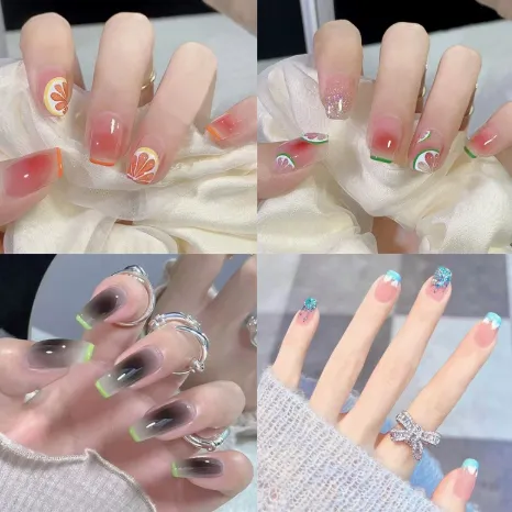 Wearable Starry Sky Nail Art Stickers with Glue - Wholesale Pack