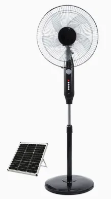 Rechargeable Standing Fan with LED Light